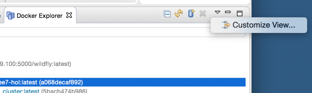 Docker Eclipse Tools