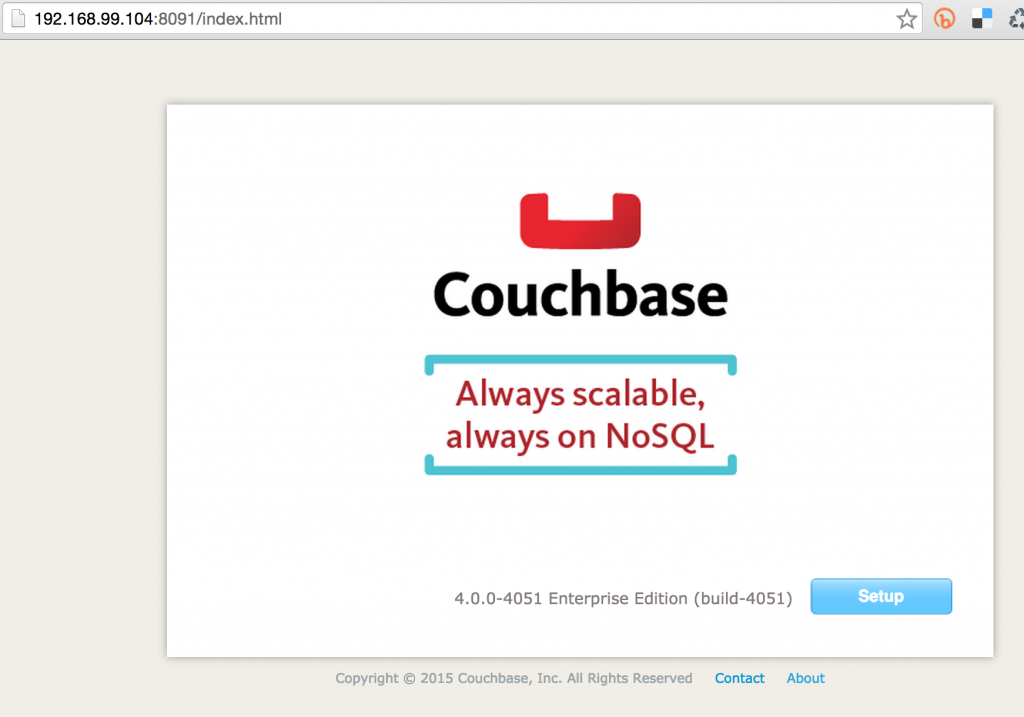 Docker Couchbase Cluster Setup