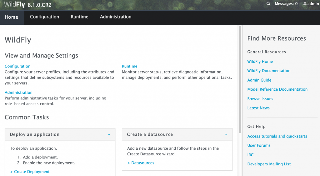 wildfly-8.1cr2-admin-console-snapshot