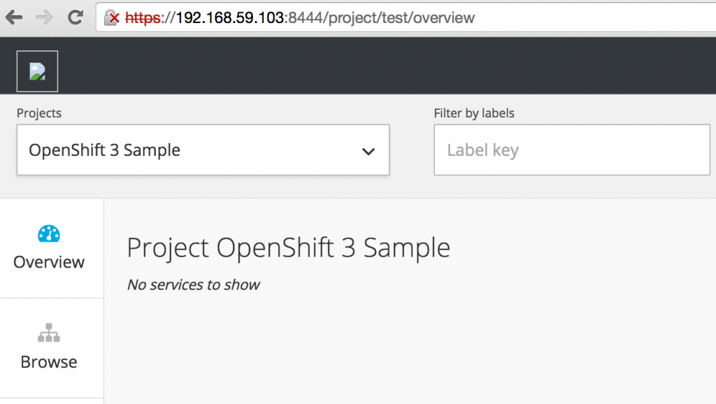 OpenShift v3 Empty Project