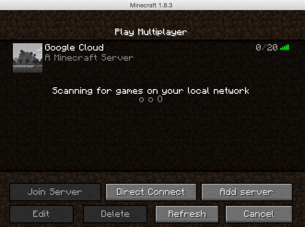 Google Cloud Multiplayer Minecraft Server