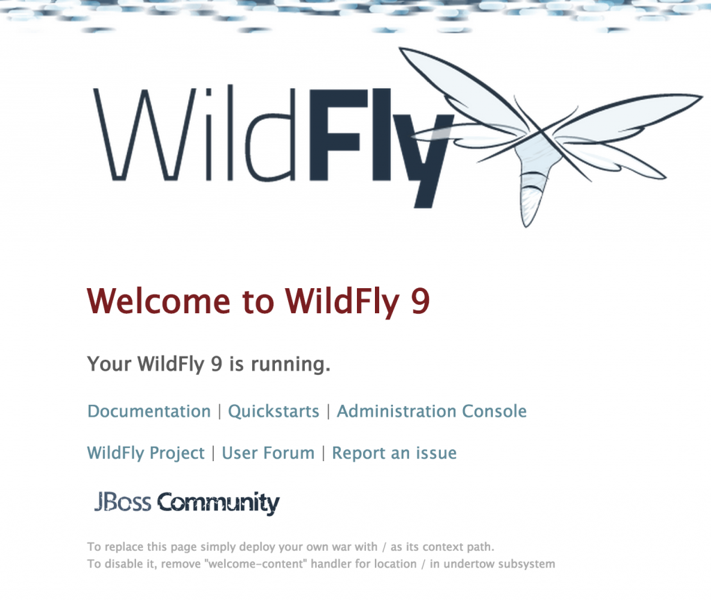 WildFly 9 Welcome