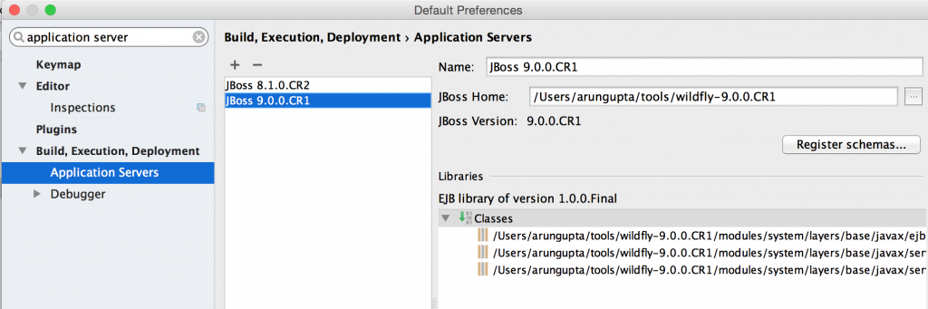 WildFly 9 CR1 with IntelliJ 14