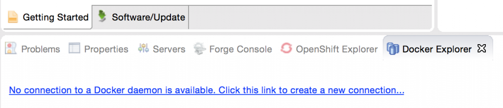 Docker Eclipse Tools