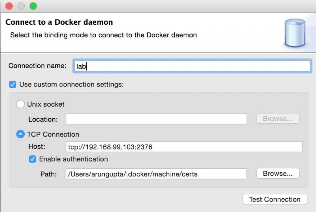 Docker Eclipse Tools