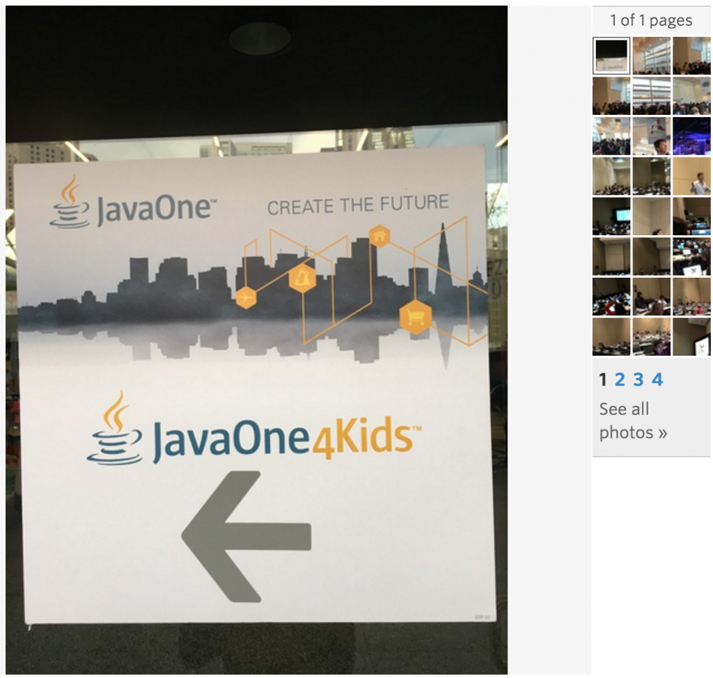 JavaOne4Kids 2015 Album