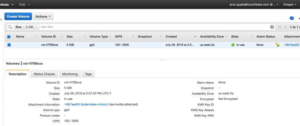 kubernetes-pv-couchbase-amazon-ebs