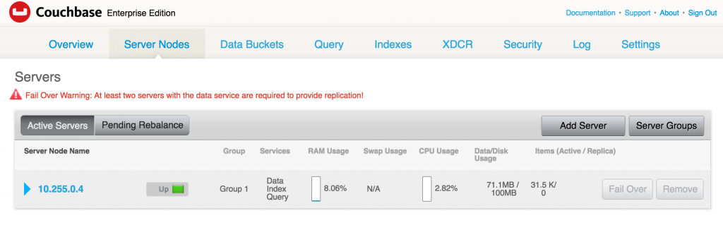 docker-service-couchbase-one-active-server