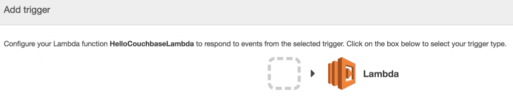 AWS Lambda Add Trigger