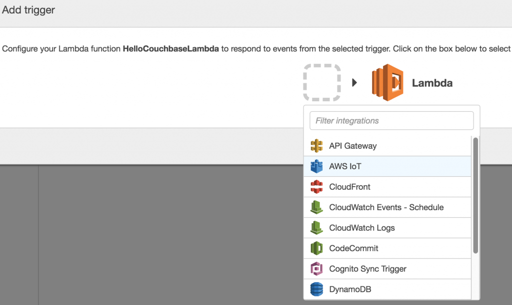 AWS Lambda Add IoT Trigger